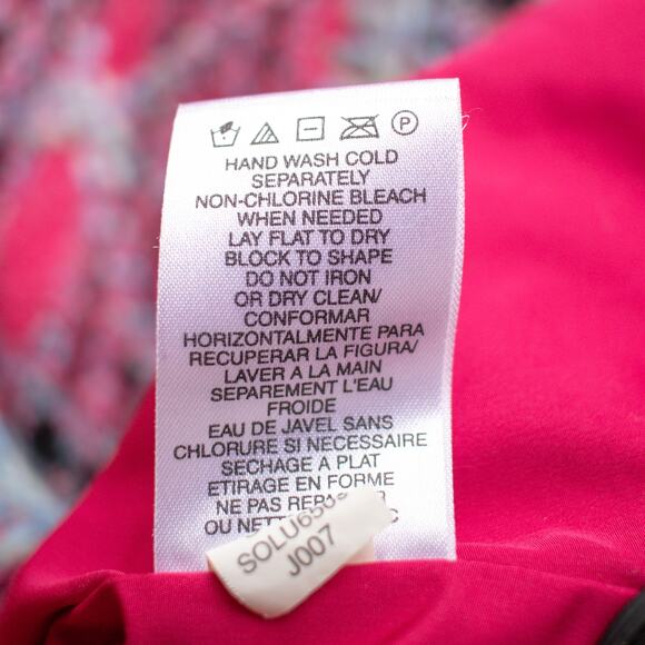 Sigrid Olsen Sport Pink and Blue Mid Length Lined Jacket Size Women's 1X - Picture 9 of 10